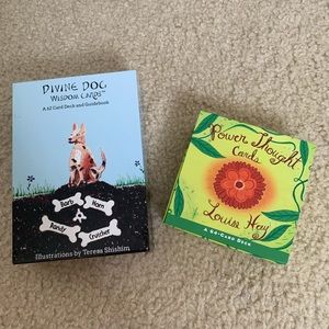 Two decks of wisdom cards